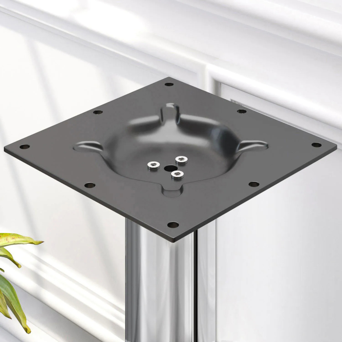 BML | Tavolo lounge Bistro | Ø:H 70 x 41 cm | Wengé chiaro / acciaio inox