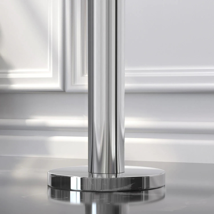BML | Tavolo lounge Bistro | Ø:H 70 x 41 cm | Wengé chiaro / acciaio inox