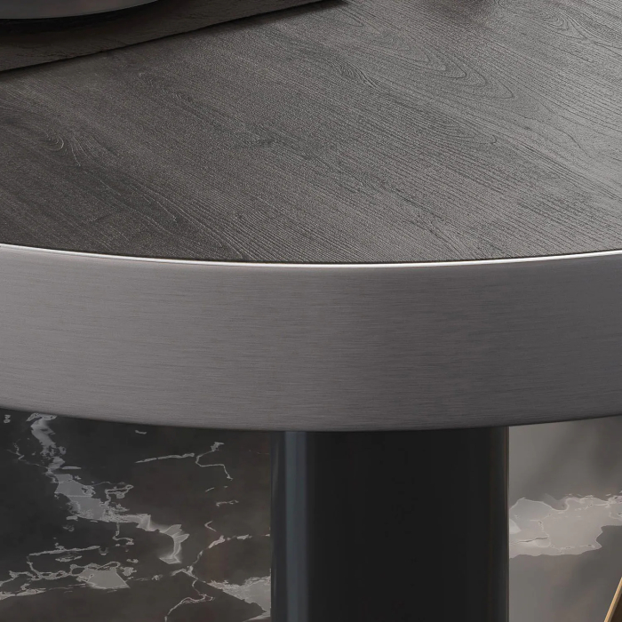 BN | Bistro salongbord | Ø:H 80 x 36 cm | Wenge / Svart BN | Bistro salongbord | Ø:H 80 x 36 cm | Wenge / Svart