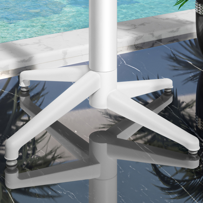 WAP | 31259 | W:D:H 60 x 60 x 109 cm | White marble
 / White | Quadratisch | Klappbar