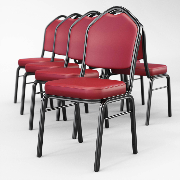 ALEXA | Bistrostuhl | Rot | Leder