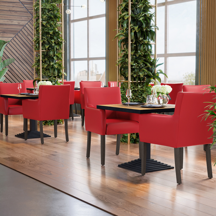 TAYLOR | Bistrostol | Rød | lær TAYLOR | Bistrostol | Rød | lær