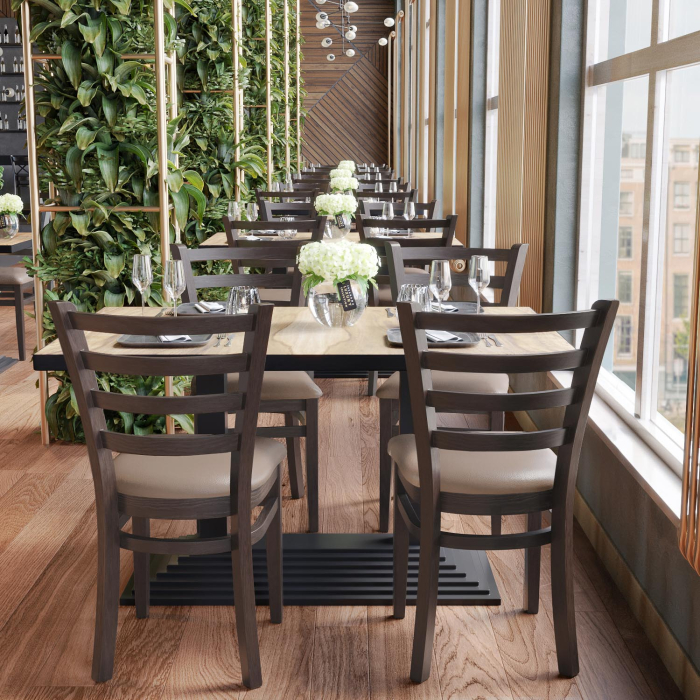 ALESSANDRO | Bistrostuhl | Taupe | Leder