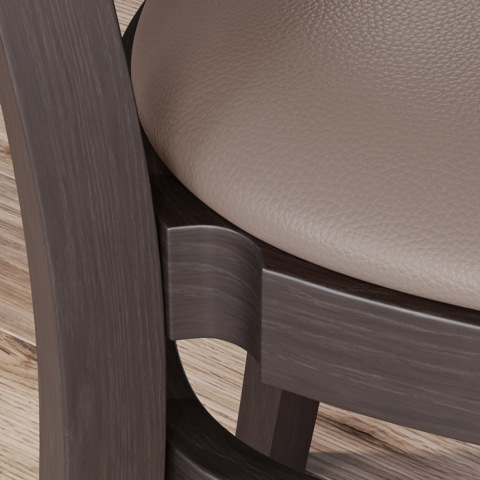 ARMANDO STACK | bistrostol | taupe | lær