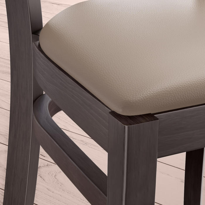 ARMANDO STACK | bistrostol | taupe | lær