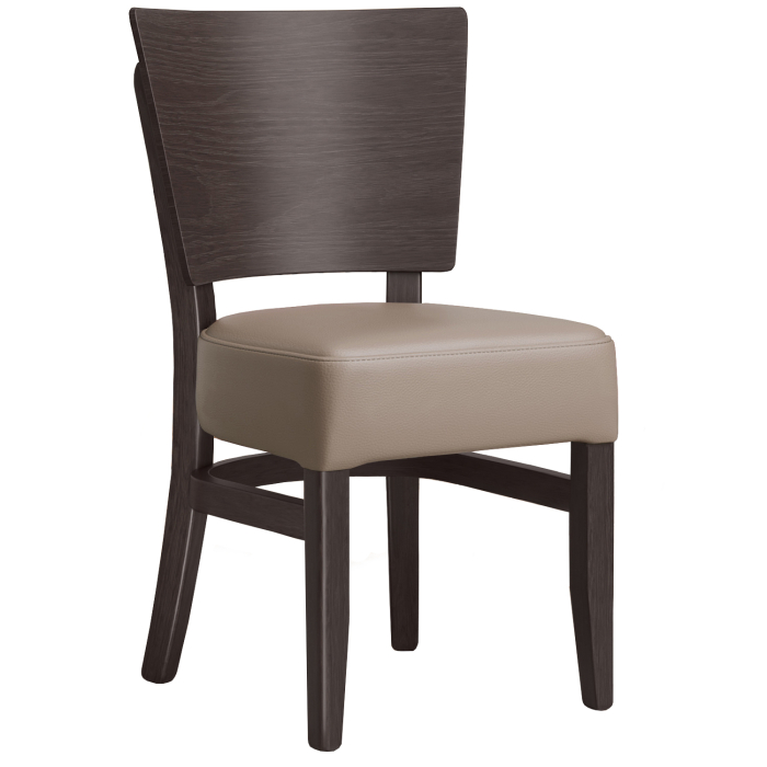 PETRO SMALL | Bistrostuhl | Taupe | Leder PETRO SMALL | Bistrostuhl | Taupe | Leder