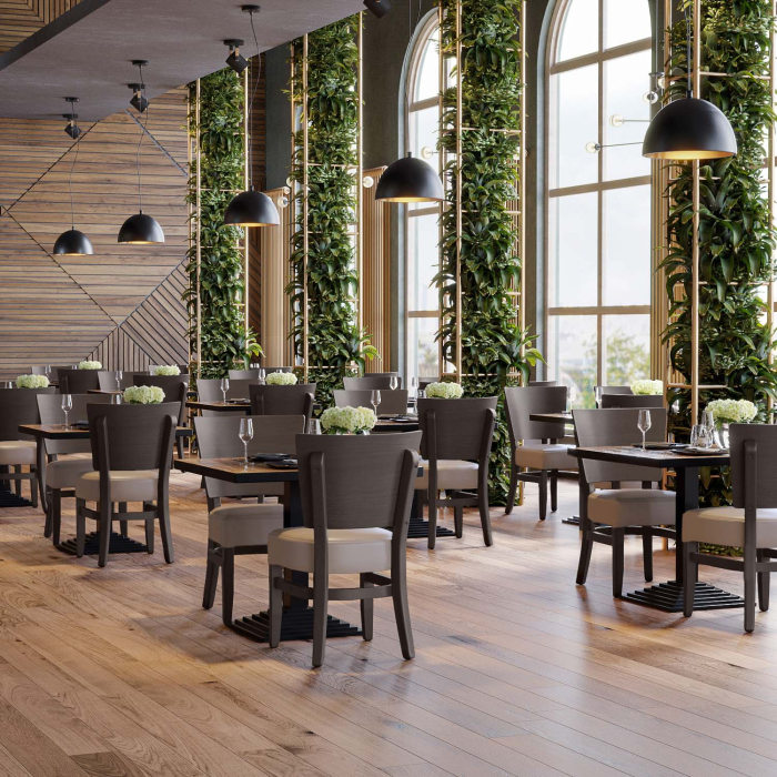 PETRO SMALL | Bistrostuhl | Taupe | Leder PETRO SMALL | Bistrostuhl | Taupe | Leder
