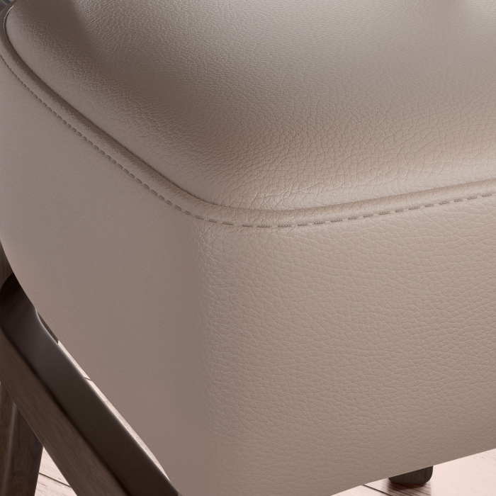 PETRO SMALL | Bistrostuhl | Taupe | Leder PETRO SMALL | Bistrostuhl | Taupe | Leder