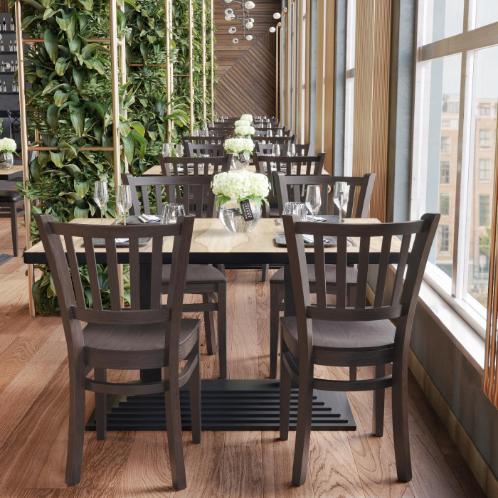 GIOVANNI | Krzesło Bistro | Drewno | Wenge