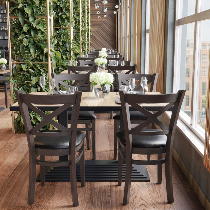 VALENTINO | Krzesło Bistro | Skóra | Czarny VALENTINO | Krzesło Bistro | Skóra | Czarny