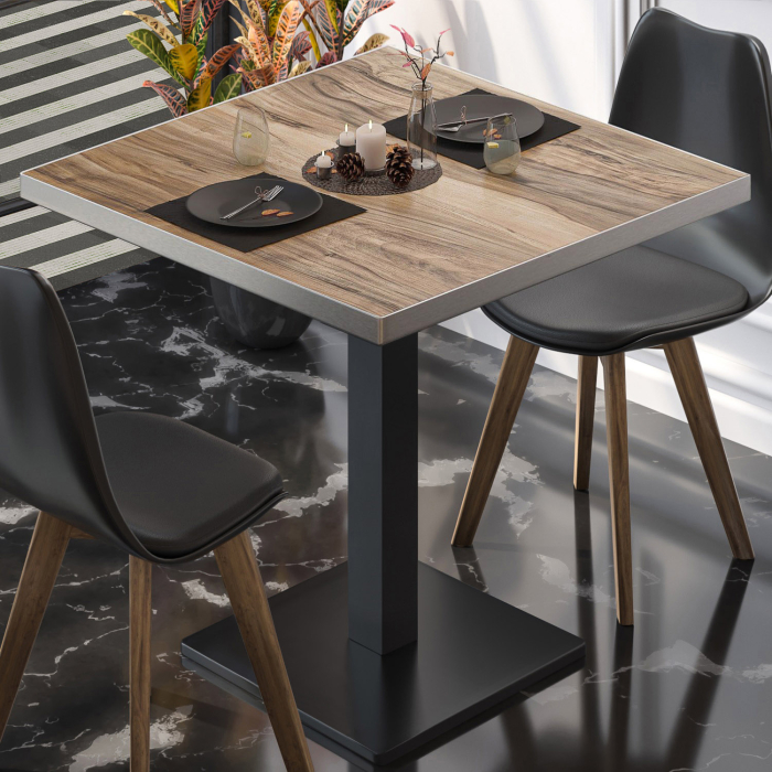 BM | Bistrobord | B:D:H 60 x 60 x 75 cm | Sheesham / Svart | Torget BM | Bistrobord | B:D:H 60 x 60 x 75 cm | Sheesham / Svart | Torget