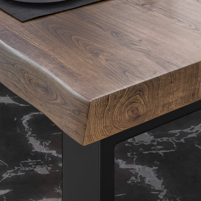 PM Bistrobord | 70x70xH78cm | Valnød/ Sort PM Bistrobord | 70x70xH78cm | Valnød/ Sort