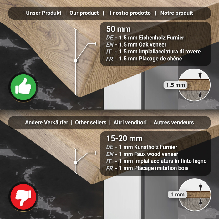 PMD | Table Bistro Arborée | Carrée | 80 x 80 x 77 cm | Chêne / Acier inoxydable PMD | Table Bistro Arborée | Carrée | 80 x 80 x 77 cm | Chêne / Acier inoxydable