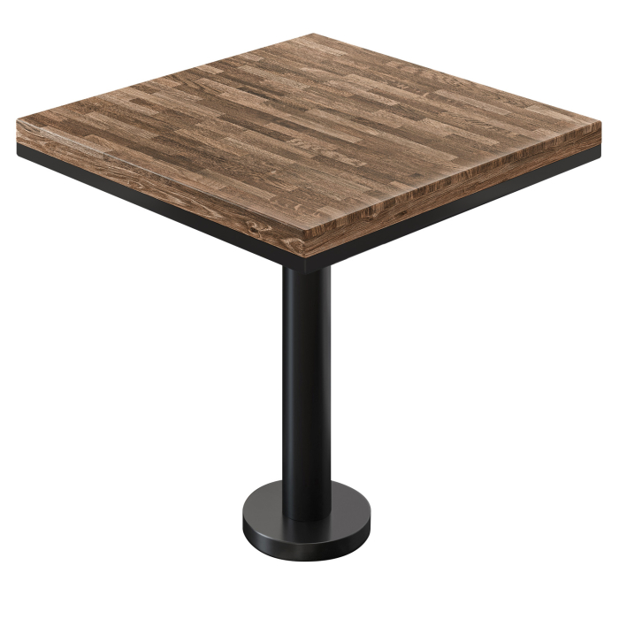 MML | Bistrobord | Fyrkantigt | 60 x 60 x 77 cm | Valnöt / Svart MML | Bistrobord | Fyrkantigt | 60 x 60 x 77 cm | Valnöt / Svart