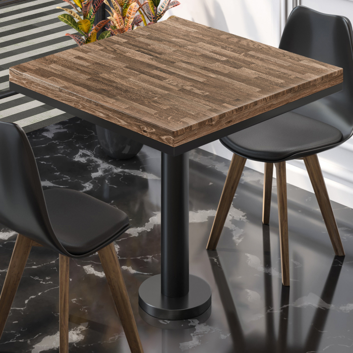 MML | Bistrobord | Fyrkantigt | 60 x 60 x 77 cm | Valnöt / Svart MML | Bistrobord | Fyrkantigt | 60 x 60 x 77 cm | Valnöt / Svart
