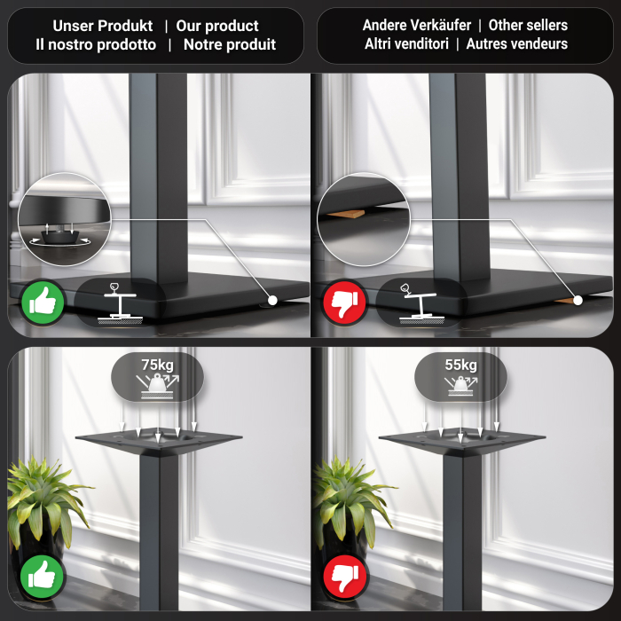 MM | Bistro solid bord | Firkantet | 60x60x77cm | Valnøtt/Sort MM | Bistro solid bord | Firkantet | 60x60x77cm | Valnøtt/Sort