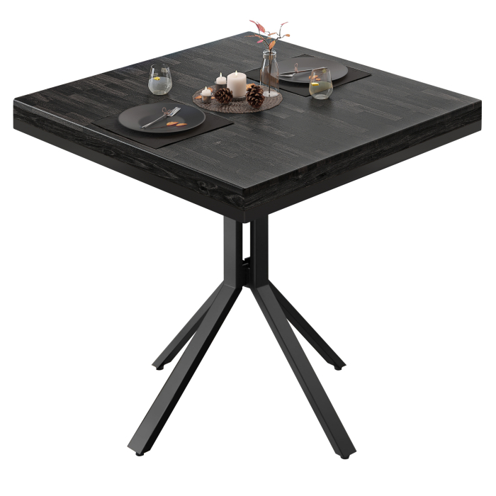 Tavolo ME Bistro | 70x70xH72cm | Nero Wengé/Nero Tavolo ME Bistro | 70x70xH72cm | Nero Wengé/Nero