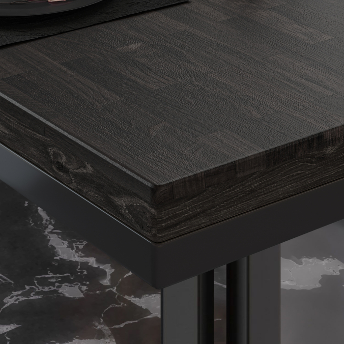 Tavolo ME Bistro | 70x70xH72cm | Nero Wengé/Nero Tavolo ME Bistro | 70x70xH72cm | Nero Wengé/Nero