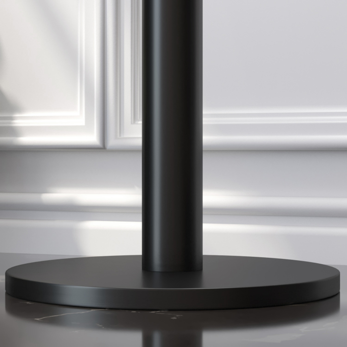 MN | Bistro Solid Table | Round | Ø 70 x 77 cm | Wenge Black / Black MN | Bistro Solid Table | Round | Ø 70 x 77 cm | Wenge Black / Black