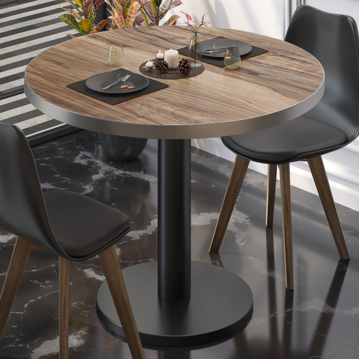 BN | Bistro-pöytä | Ø:K 70 x 72 cm | Sheesham / Musta | Pyöreä | Pyöreä BN | Bistro-pöytä | Ø:K 70 x 72 cm | Sheesham / Musta | Pyöreä | Pyöreä