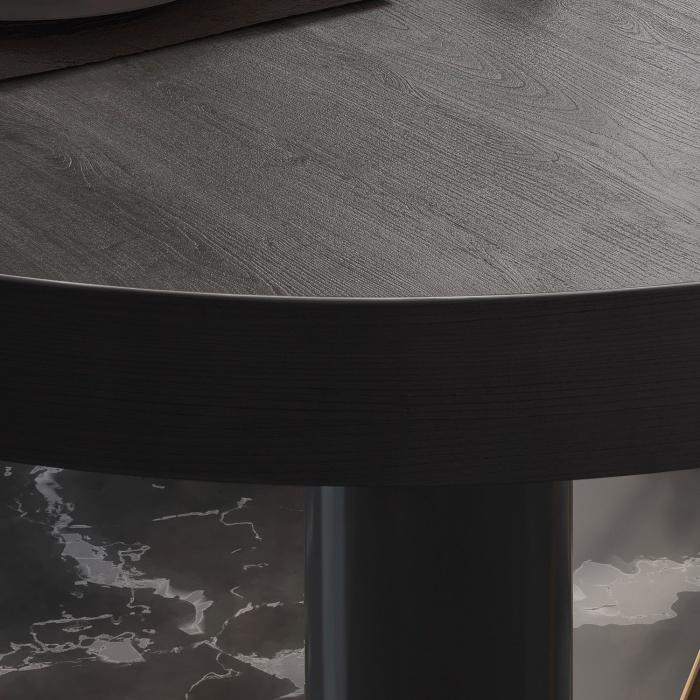 BN | Bistrobord | Ø:H 70 x 72 cm | Wenge / Svart | Rundt