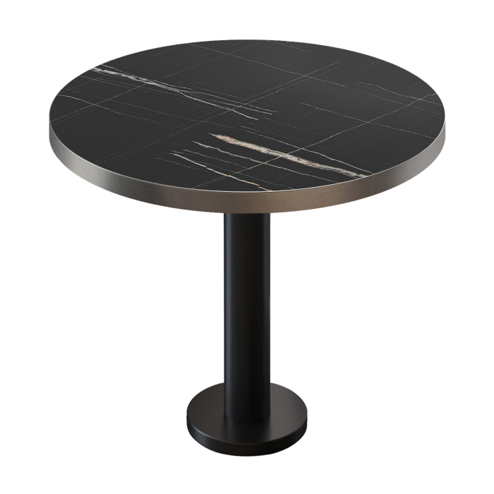 BML | Bistrobord | Ø:H 70 x 75 cm | Sort marmor / Sort | Rundt BML | Bistrobord | Ø:H 70 x 75 cm | Sort marmor / Sort | Rundt