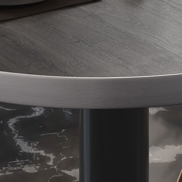 BN | Bistro-pöytä | Ø:K 80 x 72 cm | Wenge / Musta | Pyöreä | Pyöreä
