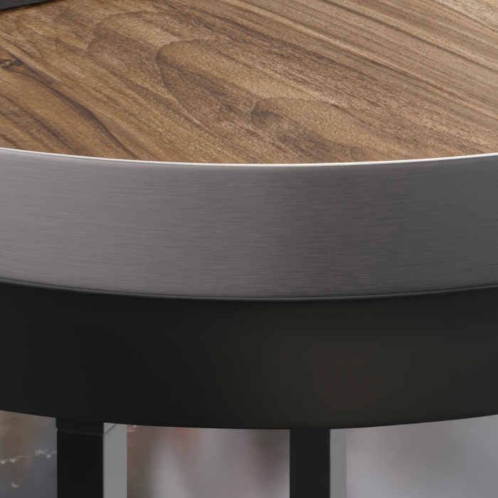 BO | Bistrobord | Ø70xH54cm | 50 mm | Sheesham/ Svart BO | Bistrobord | Ø70xH54cm | 50 mm | Sheesham/ Svart