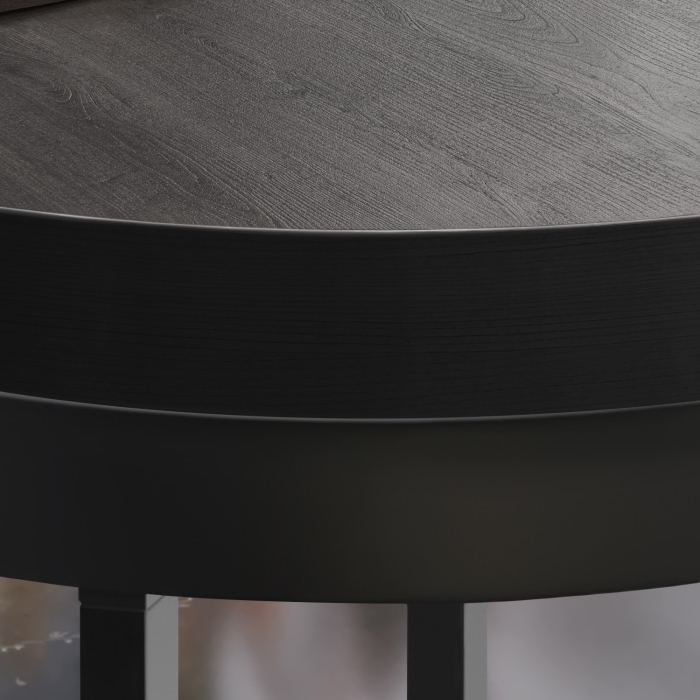 BO | Bistrobord | Ø70xH54cm | 50 mm | Wenge/Sort BO | Bistrobord | Ø70xH54cm | 50 mm | Wenge/Sort