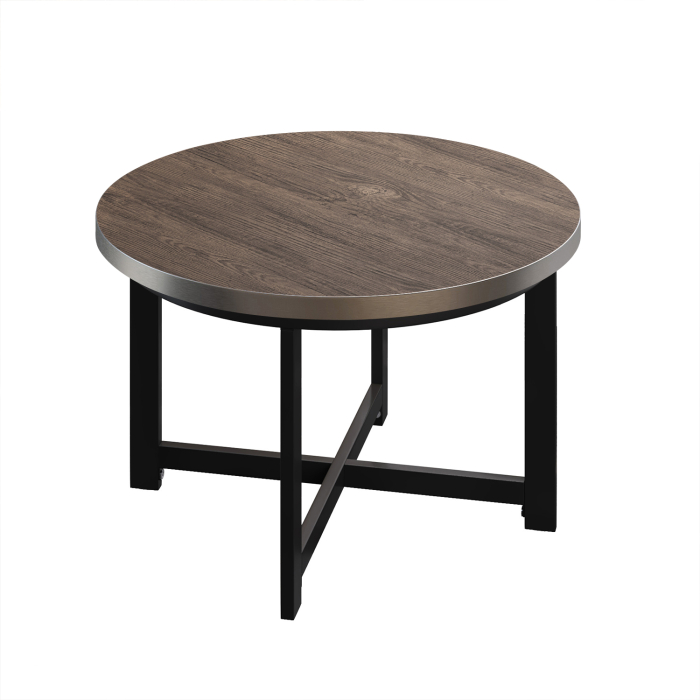 BO | Bistrobord | Ø70xH52cm | 25 mm | Lys wenge/svart