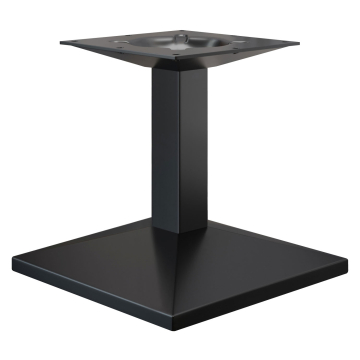PALMA | Loungebord underrede | Svart | Fot: 45 x 45 cm | Kolonn: 6 x 40 cm