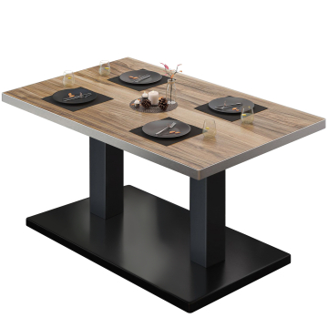 BM | Bistro-loungebord | B:D:H 130 x 80 x 41 cm | Sheesham / Sort