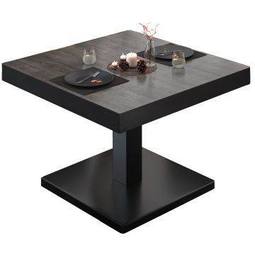 BM | Bistro salongbord | B:D:H 60 x 60 x 41 cm | Wenge / Svart