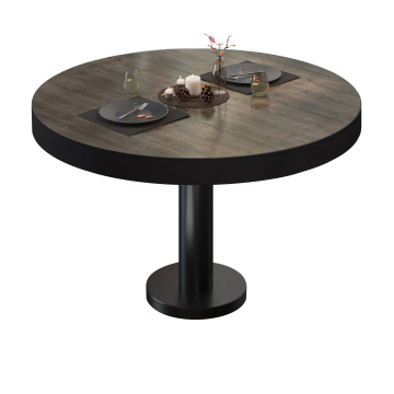 BML | Tavolo lounge Bistro | Ø:H 70 x 41 cm | Wengé chiaro / Nero
