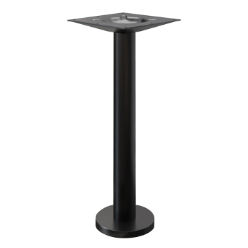 MILAN | Bistro table base | Black | Base: Ø 18 cm | Column: 7.6 x 102 cm | Floor assembly