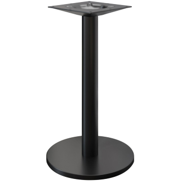 NIZZA | Base tavoli alti | Nero | Piede: Ø 50 cm | Colonna: 7,6 x 105 cm