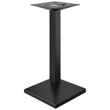 PALMA | Bistro barbordsunderrede | Svart | B:D 45 x 45 cm | Pelare: 6 x 109 cm