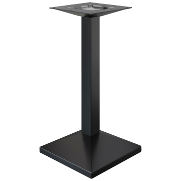PALMA | Bistro barbordsstel | Sort | B:D 50 x 50 cm | Søjle: 8 x 109 cm