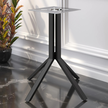 ELVAS CLASSIC | Bistrobordsunderrede | Svart | 4 ben | Pelare: 76 cm