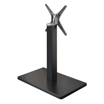 MADRID | Struttura per tavolo da bistrot | Nero | Altezza: 72 cm | Colonna: 8 x 8 cm | Base: 40 x 70 cm | Pieghevole