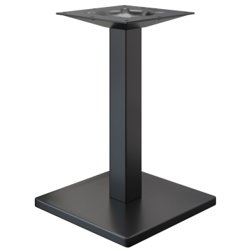 MADRID | Bistrobordstel | Sort | Højde: 72 cm | Søjle: 8 x 8 cm | Fod: 50 x 50 cm