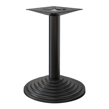 PYRAMIDE | Base per tavolo da ristorante | Nero | Piede: Ø 43 cm | Colonna: 7,6 x 76 cm