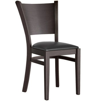 ARMANDO STACK | Bistrostuhl | Schwarz | Leder