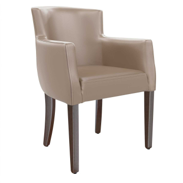 VIOLA | bistrostol | taupe | lær