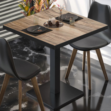 BM | Bistrobord | B:D:H 60 x 60 x 75 cm | Sheesham / Svart | Torget
