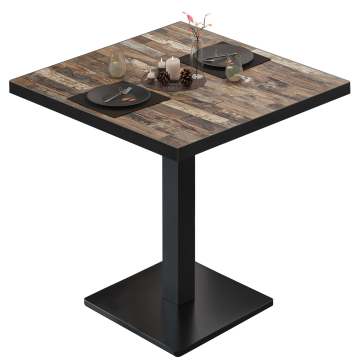 BM | Bistrobord | B:D:H 60 x 60 x 75 cm | Vintage Gammel / Svart | Torget