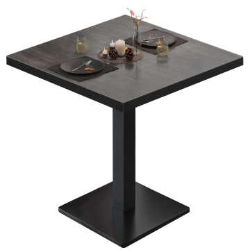 BM | Bistrobord | B:D:H 60 x 60 x 75 cm | Wenge / Svart | Torget
