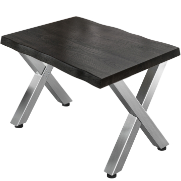 PJ | Bistrobord | 120x70xH78cm | Wenge-Svart/ Rostfritt stål