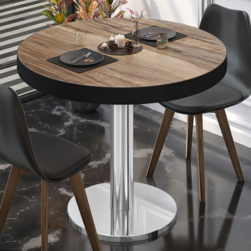 BN | Bistrobord | Ø:H 60 x 72 cm | Sheesham / rustfritt stål | Rundt