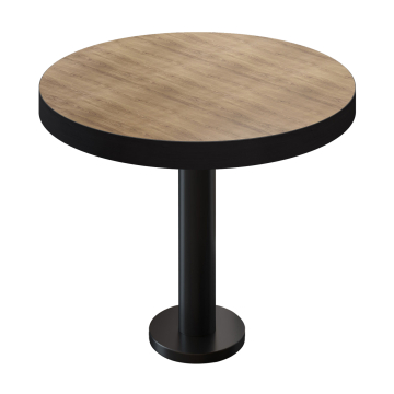 BML | Bistropöytä | Ø:K 60 x 77 cm | Tammi / Musta | Pyöreä | Pyöreä